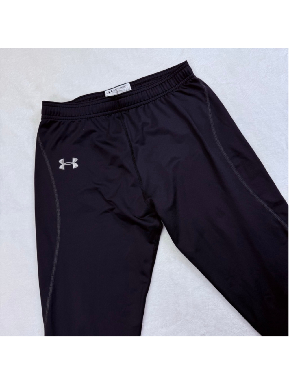 Men's Under Armour Black ColdGear Fitted Compression Tights Leggings Medium